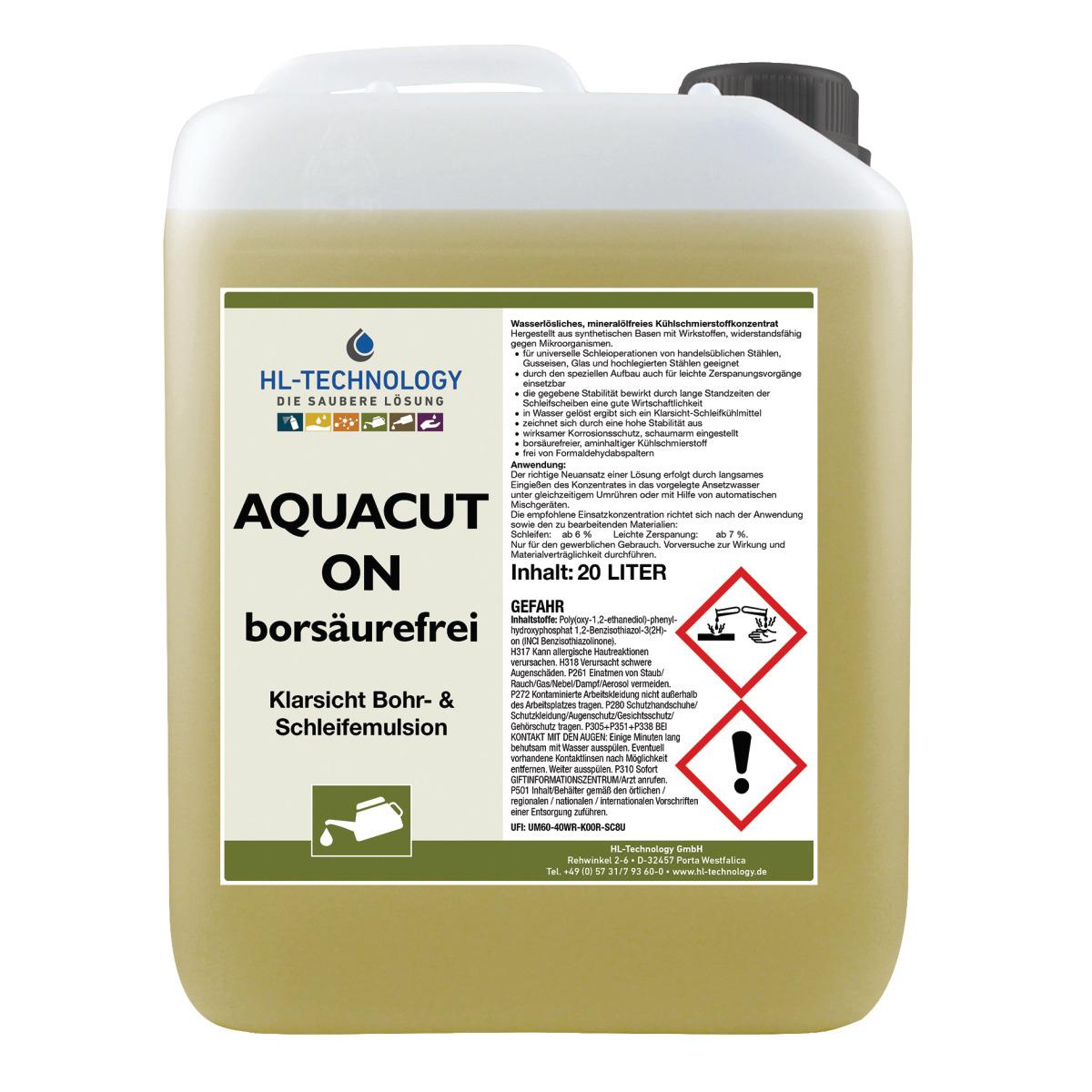 Schneidöl Aquacut ON borsäurefrei 20 l