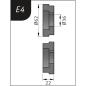 Preview: Metallkraft Biegerollensatz  Typ E4, Ø 62 x 26 x 22 mm