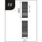 Preview: Metallkraft Biegerollensatz  Typ E8, Ø 62 x 26 x 22 mm