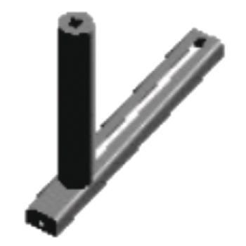 Metallkraft Seitliche Führungsrolle  290 mm, beweglich