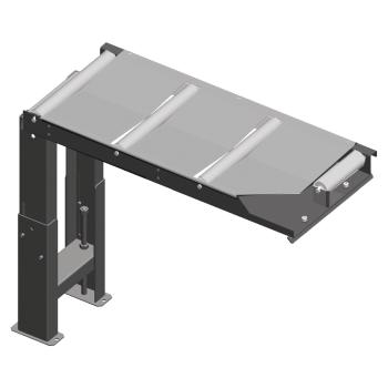 Metallkraft Verbindungsrollenbahn  390 mm, Zufuhrseite, für 60°-Schnitte