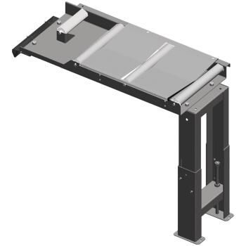 Metallkraft Verbindungsrollenbahn  390 mm, Abfuhrseite, für 60°-Schnitte