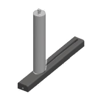 Metallkraft seitliche Führungsrolle  200 mm, beweglich