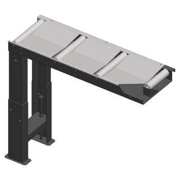 Metallkraft Verbindungsrollenbahn  1000 x 290 mm, Zufuhrseite