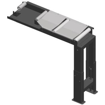 Metallkraft Verbindungsrollenbahn  1000 x 290 mm, Abfuhrseite
