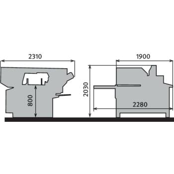 Metallkraft Vollautomatische Schwenkrahmen-Metallbandsäge  BMBS 300 x 320 CNC-G