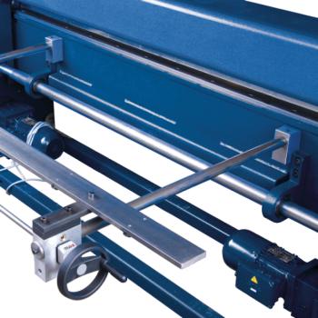 Metallkraft Hinteranschlag 75 - 760 mm, mit Handrad, Messeinrichtung und durchgehendem Balken