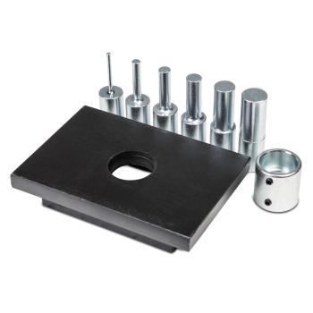 Metallkraft 6-teiliger Druckdornsatz mit Lochplatte  für WPP 15