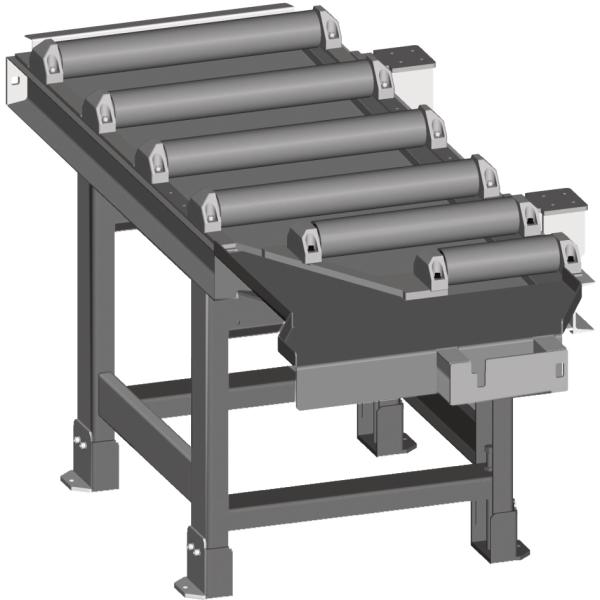 Metallkraft Zufuhrrollenbahn  für 60°-Schnitte