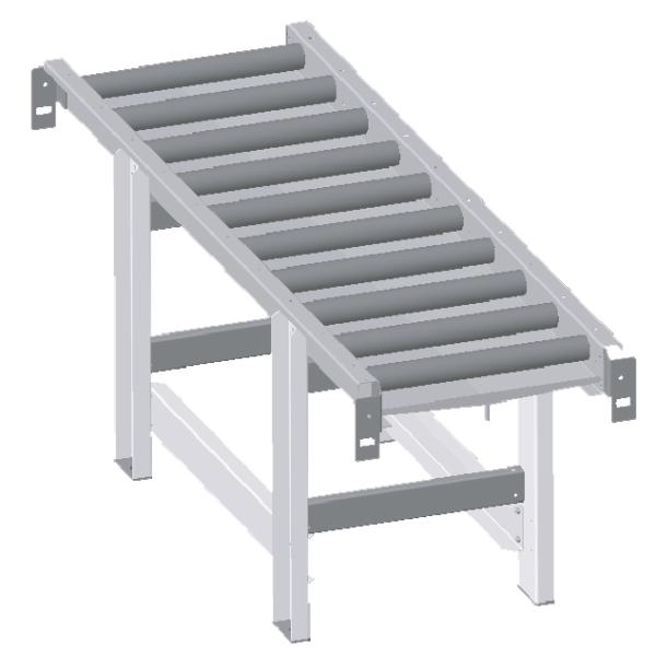 Metallkraft Rollenbahn  2000 x 520 mm, 10 Rollen