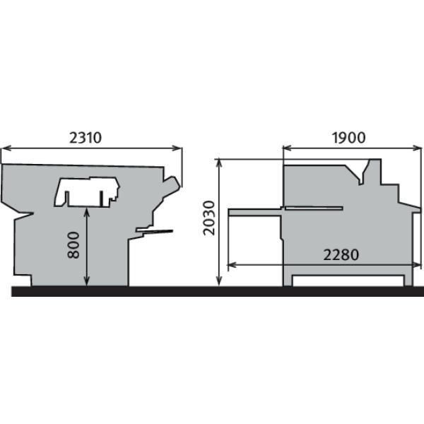 Metallkraft Vollautomatische Schwenkrahmen-Metallbandsäge  BMBS 300 x 320 CNC-G