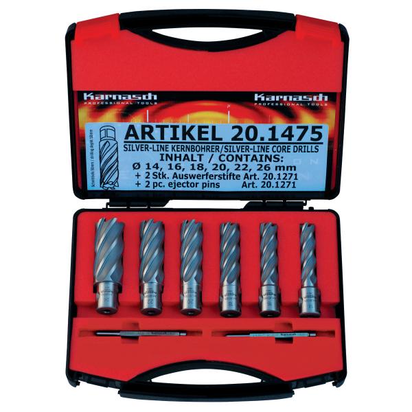 Metallkraft Kernbohrer-Set  SILVER-LINE 50 Weldon