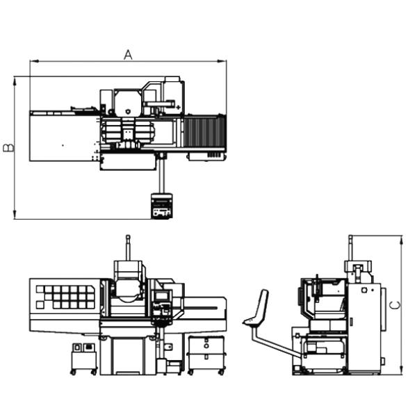 Metallkraft Präzisions-Flächenschleifmaschine  FSM 3060 PRO