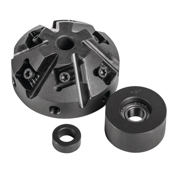 Metallkraft Fräskopf und Führungsrolle  45°