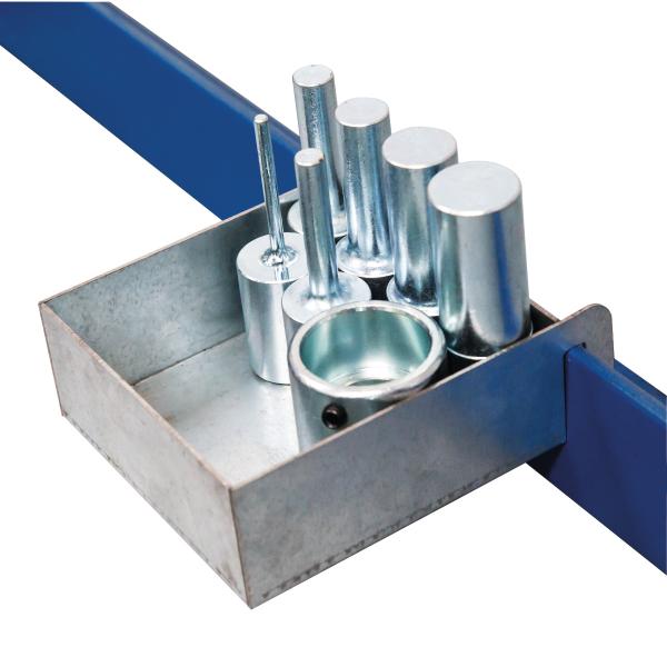 Metallkraft 6-teiliger Druckdornsatz mit Lochplatte  für WPP 15